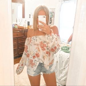 Billabong Long Sleeve Floral Top!